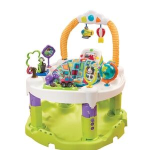 Interactive Play Center with Green and Purple Accents